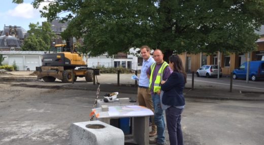 Visite chantier Anatole France