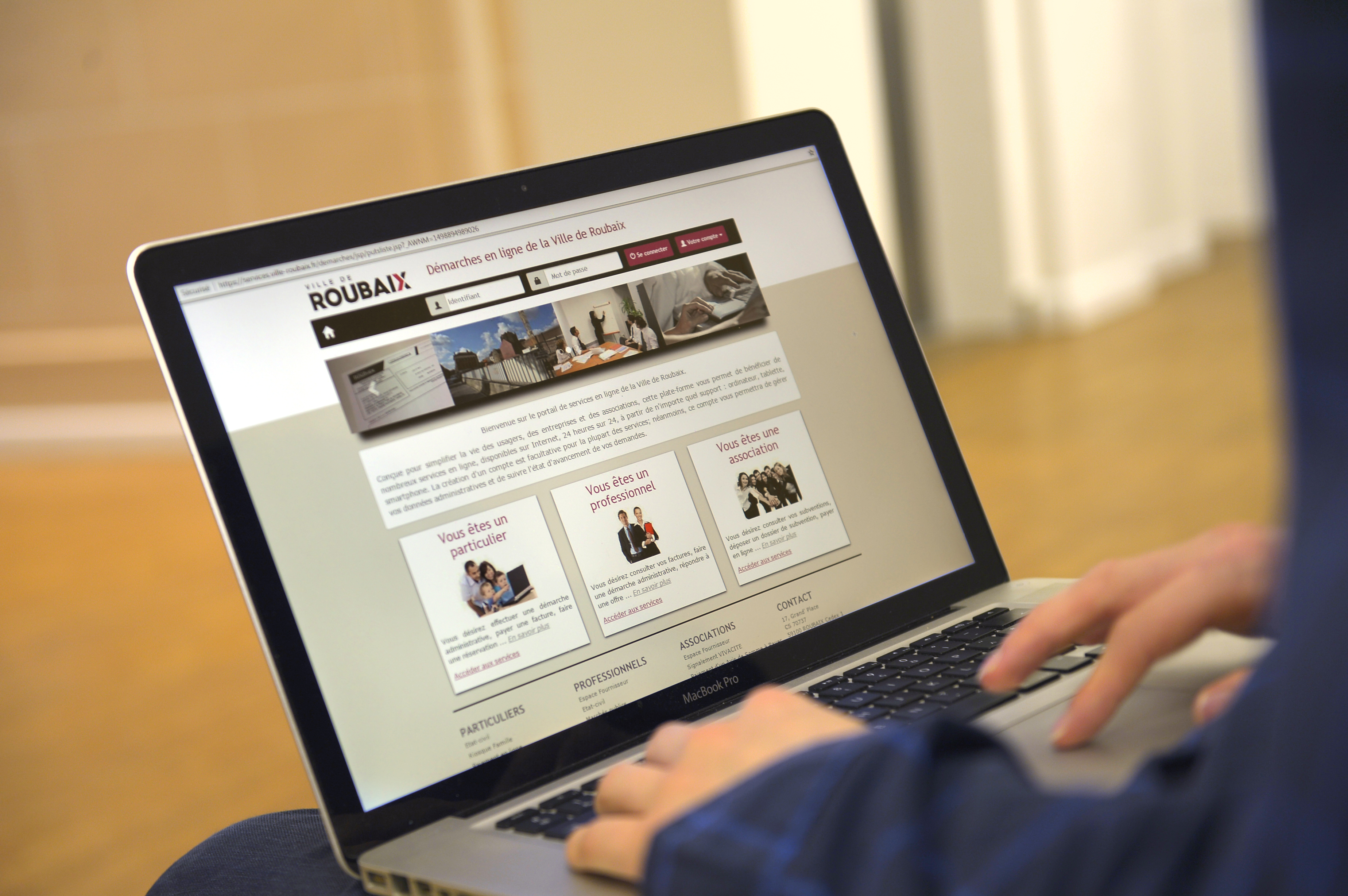 Effectuez vos démarches en ligne sur le site de la ville de Roubaix