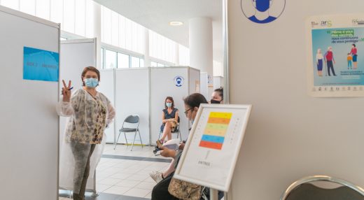 La vaccination au Stab Velodrome de Roubaix