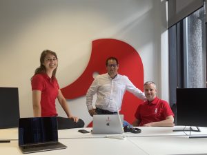 Anaick Meriadec, Benjamin Dhellemmes et Benoit Denot , confondateurs d’Holberton School Hauts-de-France :