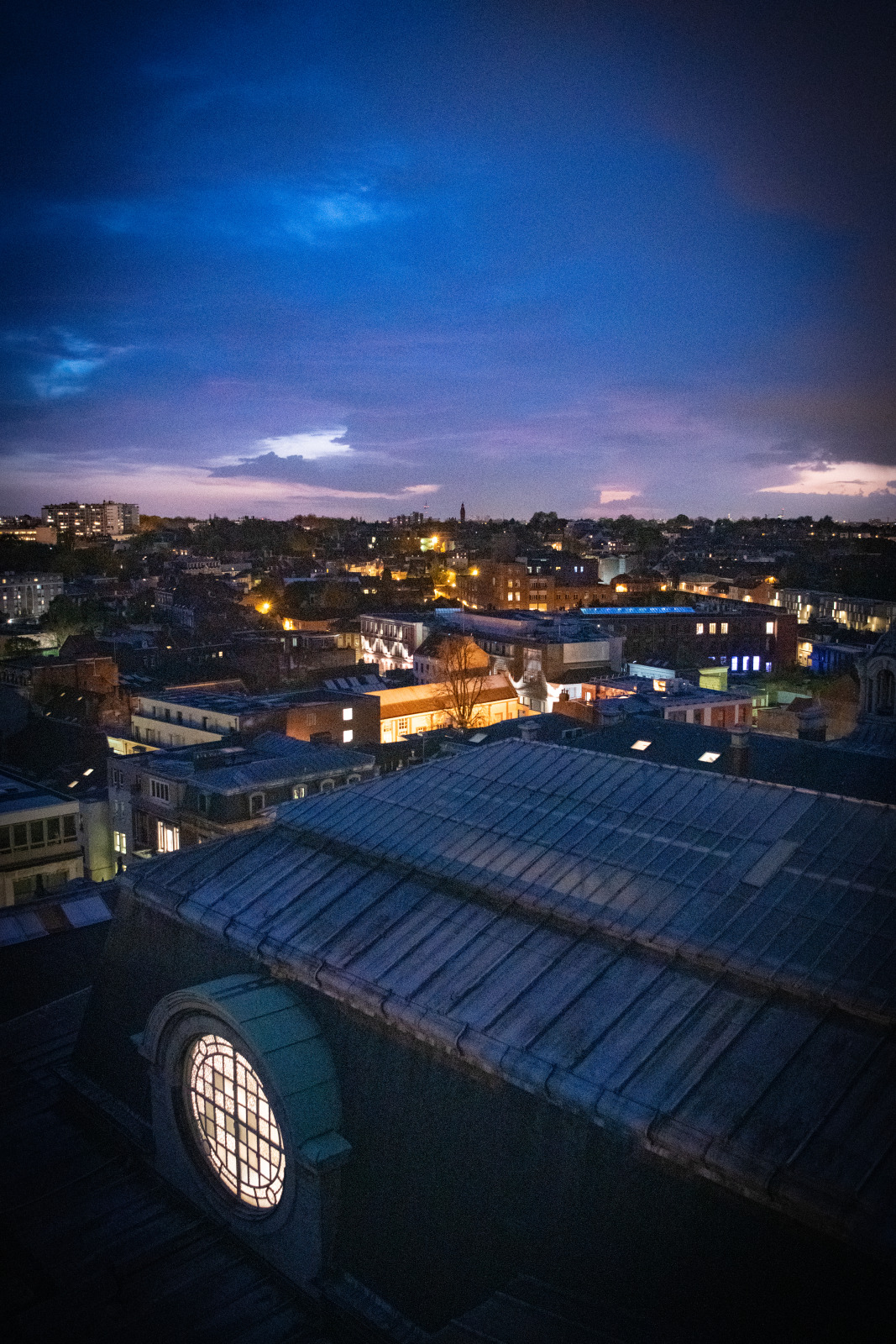 Vue des toits de l'hotel de ville