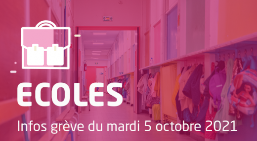 Grève écoles mardi 5 octobre