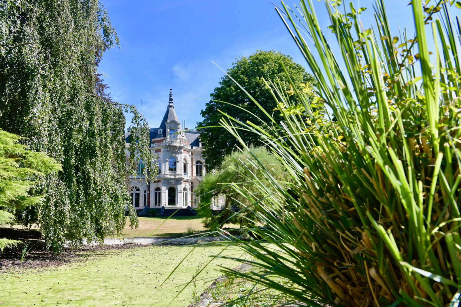 Vue du square Pierre-Catteau et du tribunal d'instance