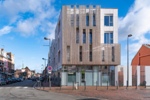 façade de la mairie de quartier Ouest rue de l'Epeule à Roubaix