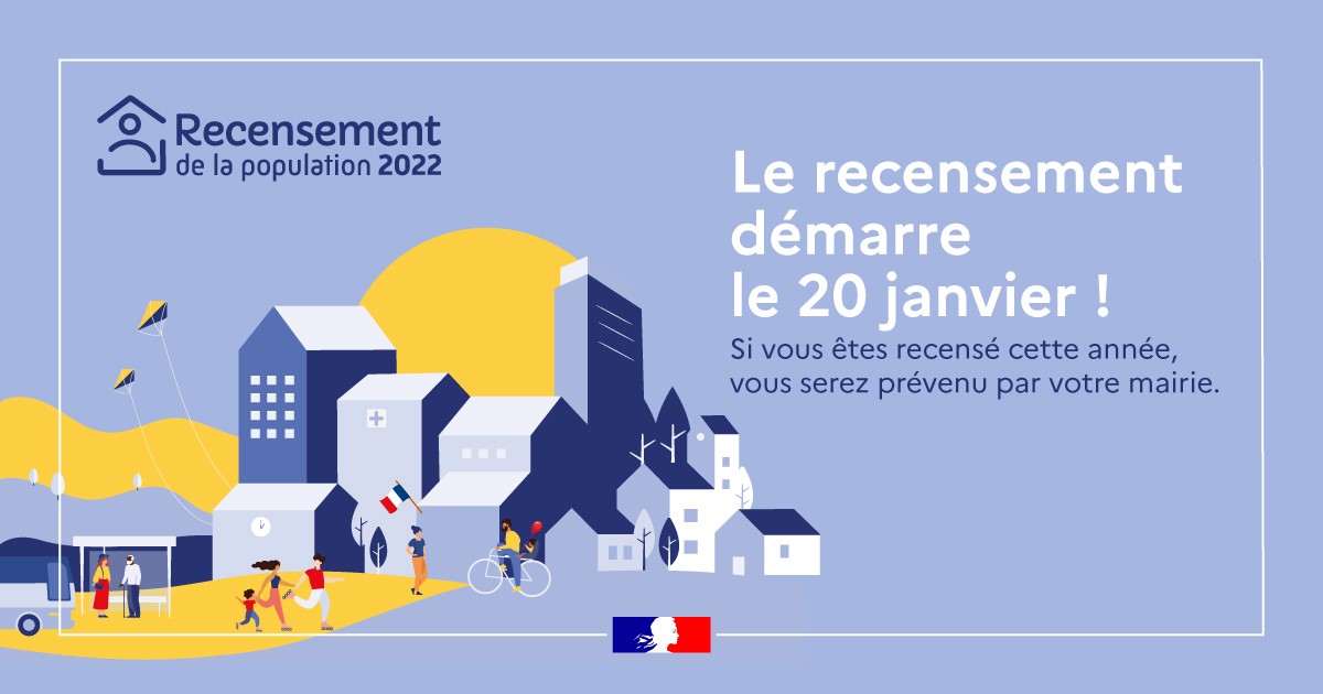 Bannière de présentation du recensement 2022