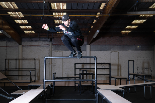 Mohamed Ayari à la Free'ch du Parkour59