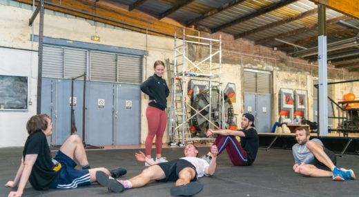 Fin de la séance de crossfit