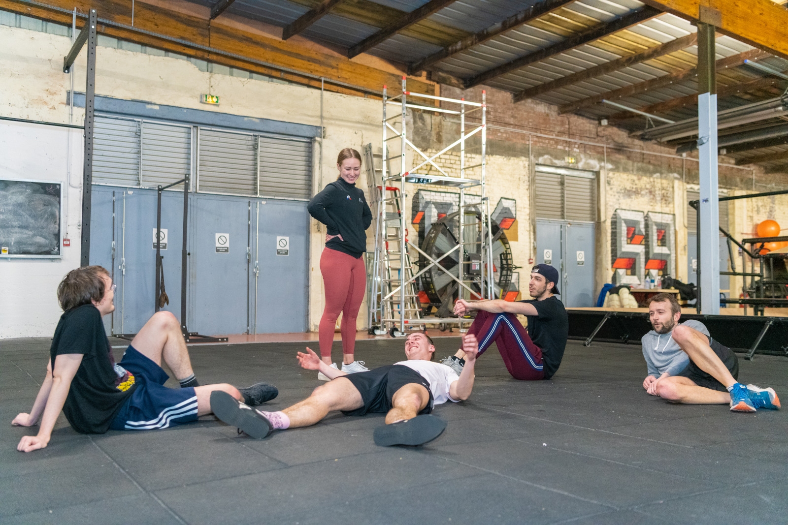 Fin de la séance de crossfit