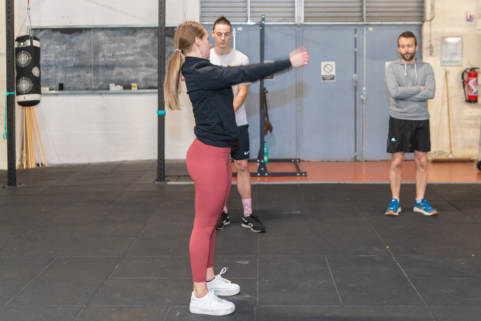 Echauffement avant la séance de crossfit