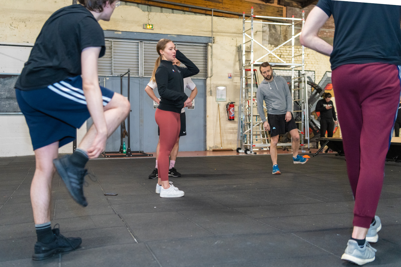 Echauffement avant la séance de crossfit