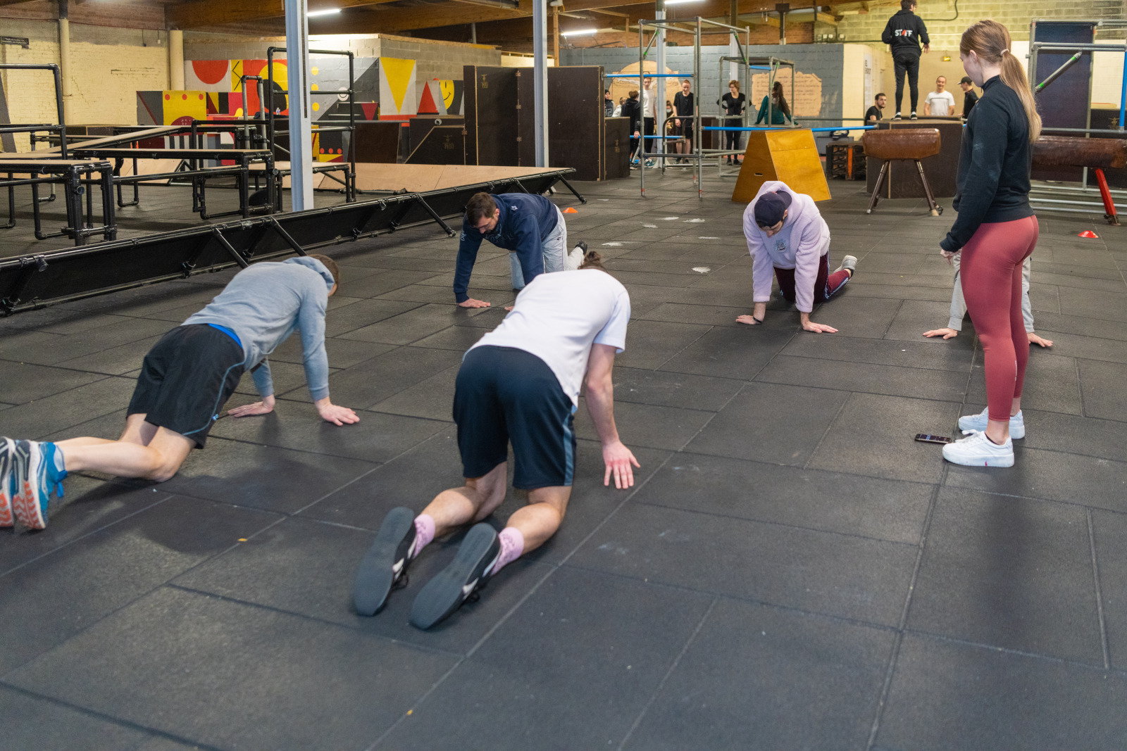 Echauffement avant la séance de crossfit