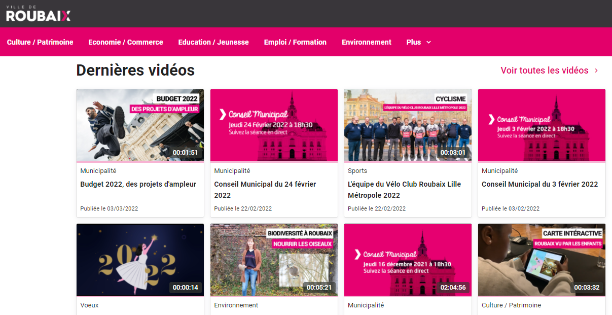 Capture d'écran web TV