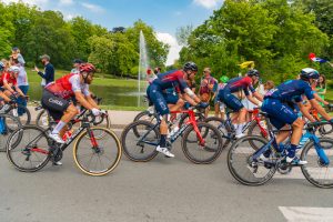 Le passage du Tour de France 2022 au parc Barbieux.