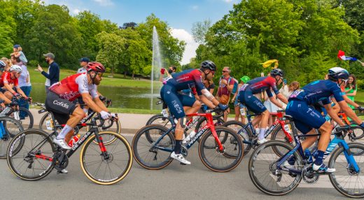 Le passage du Tour de France 2022 au parc Barbieux.