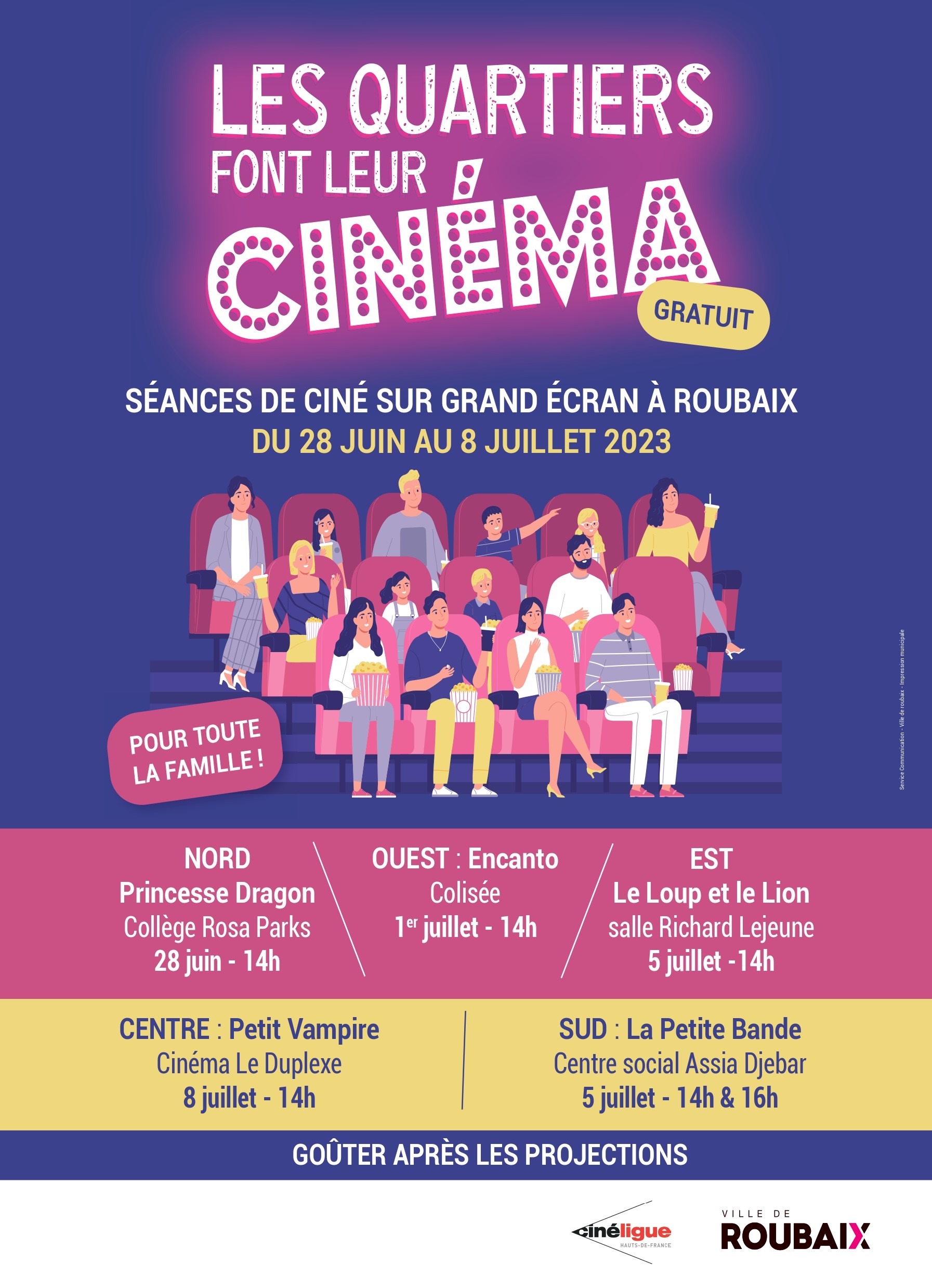 Affiche Quartiers font leur cinéma