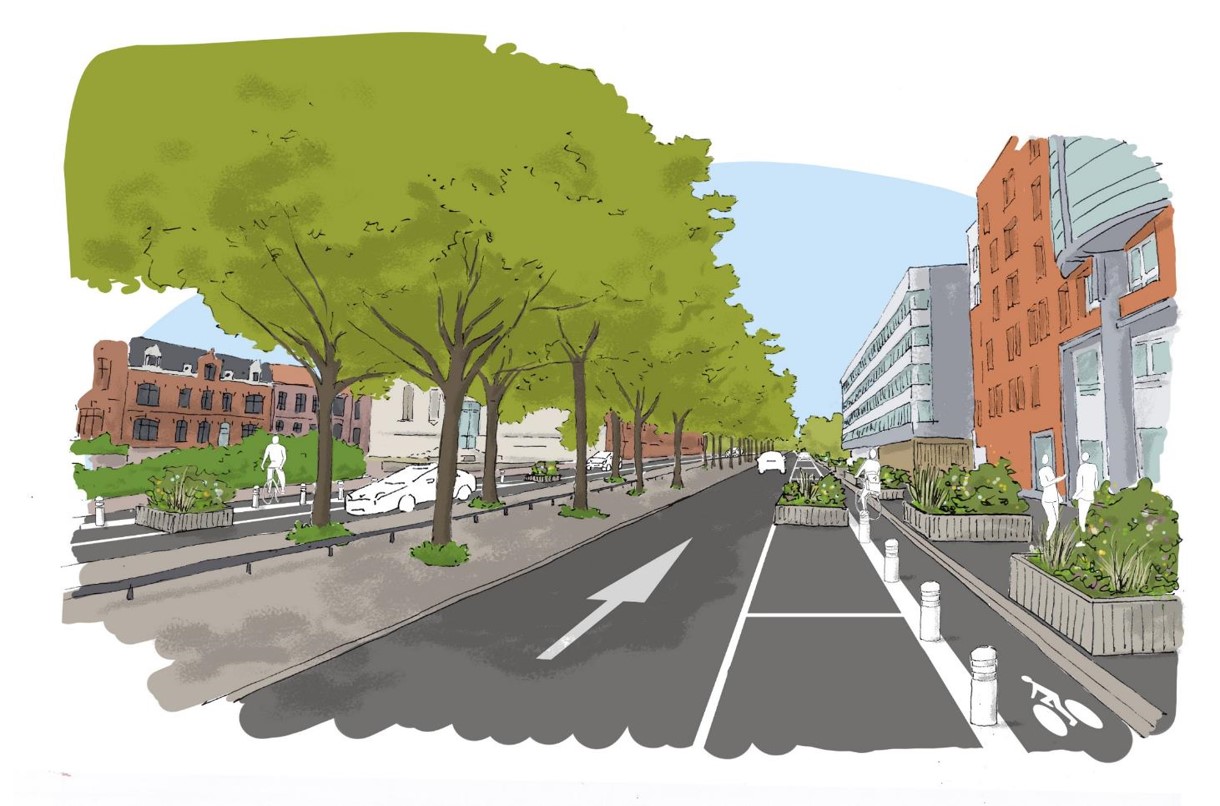Projet d'aménagements sur l'avenue des Nations-Unies à Roubaix