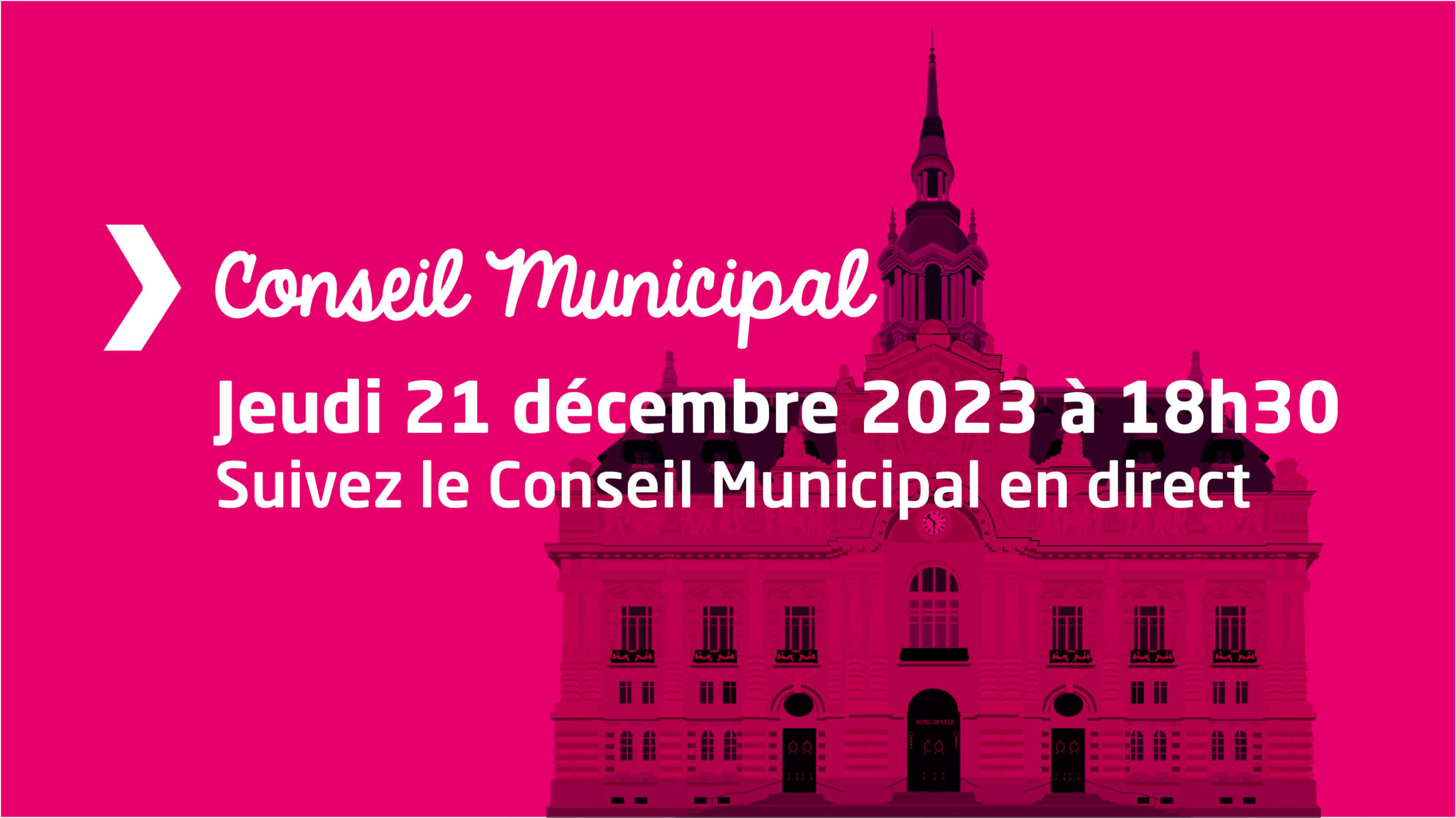 Suivez le conseil municipal du jeudi 21 décembre en direct