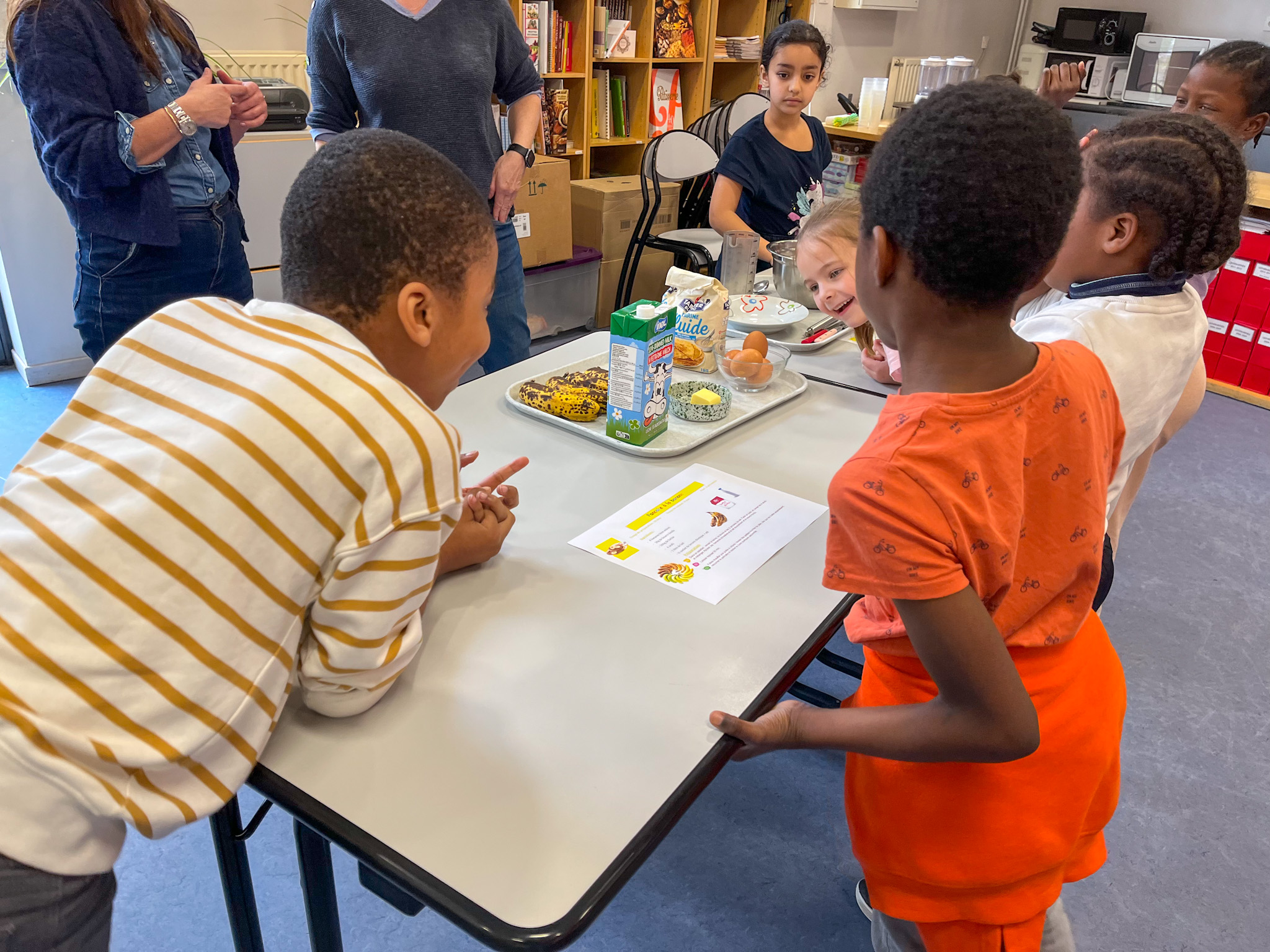 Elèves de l'école Camus participant à la Classe du Gout