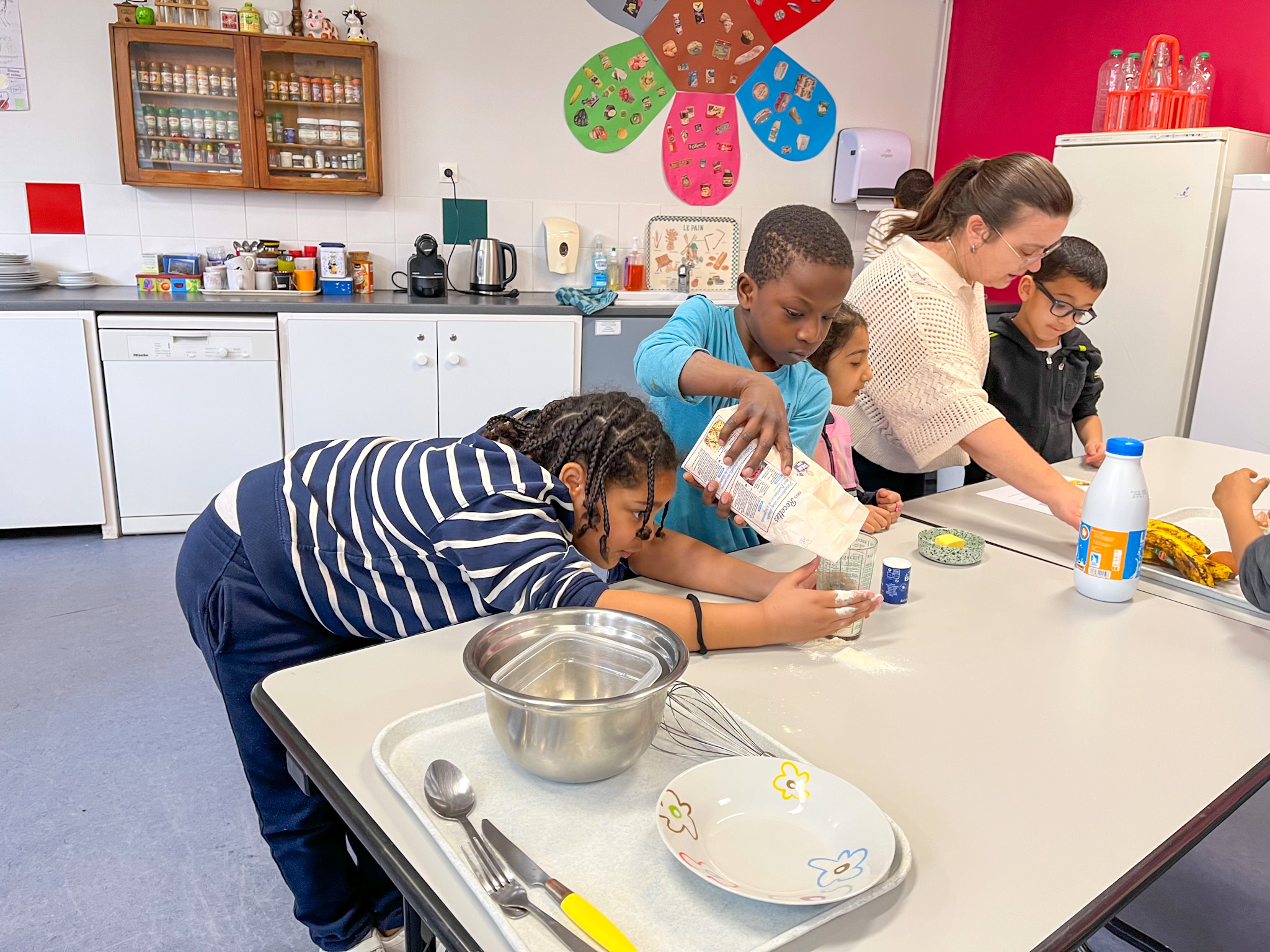 Elèves de l'école Camus participant à la Classe du Gout