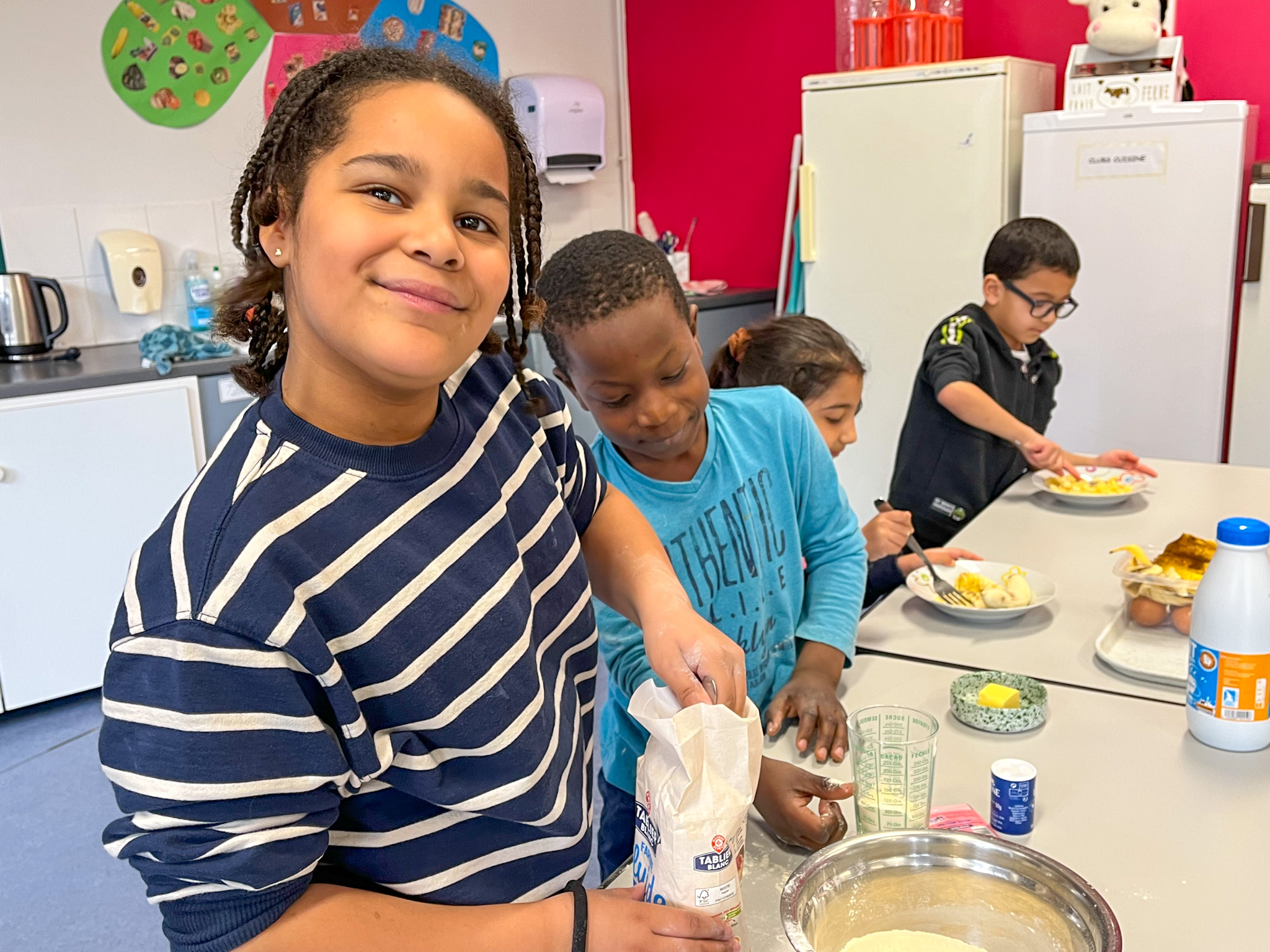 Elèves de l'école Camus participant à la Classe du Gout