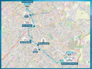 Carte PARCOURS Flamme Olympique 2 Juillet 2024