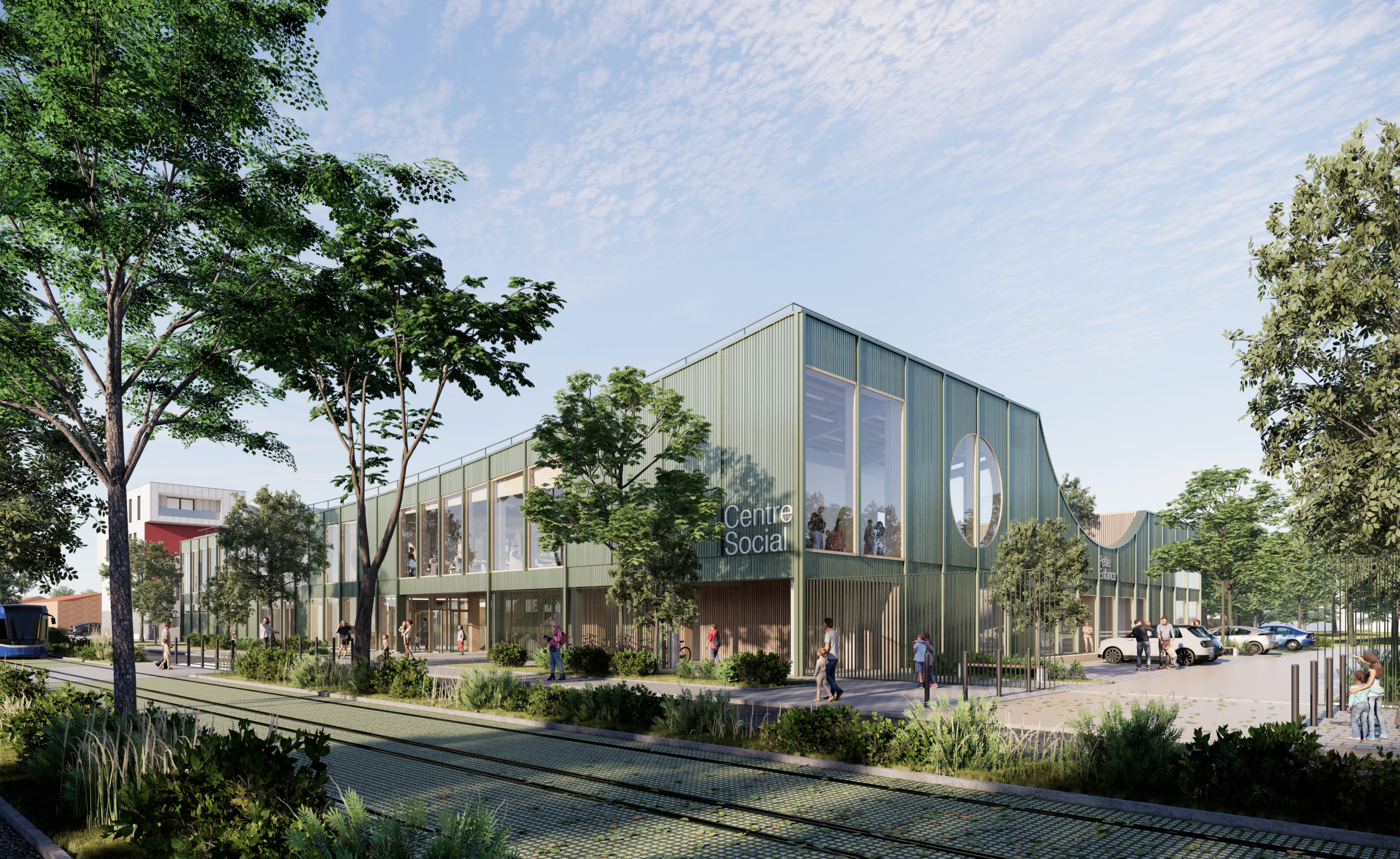 Un Pôle Famille à usage des petits et des grands (Crédit photo : B plus B architectures)