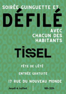 Affiches de la fête de l'été Tissel