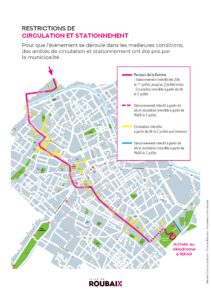 Carte restrictions flamme olympique