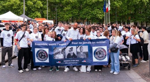 hommage policiers Roubaix 21 mai 2025