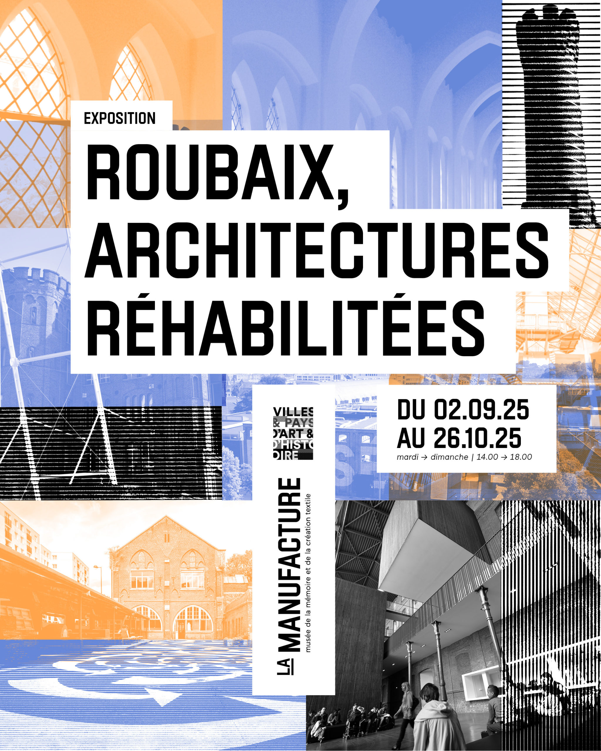 Affiche Exposition Roubaix Architectures rehabilitées