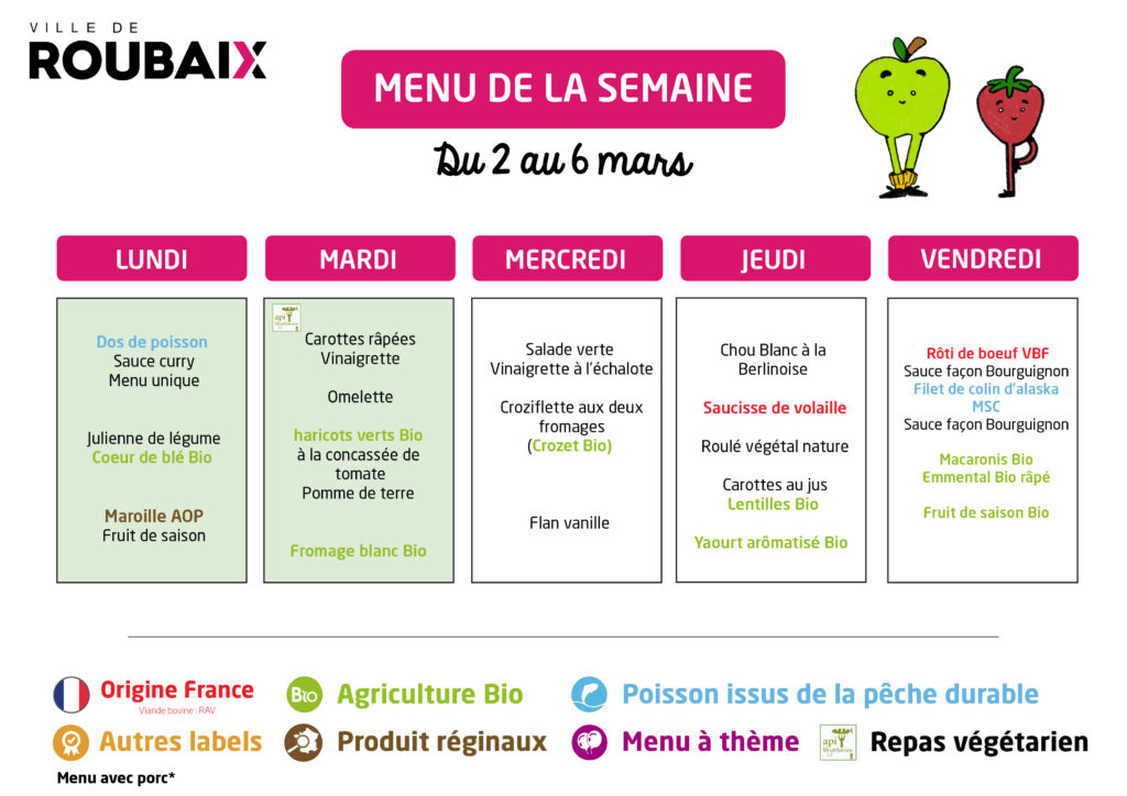 Menu du 2 au 6 mars 2026@4x-100