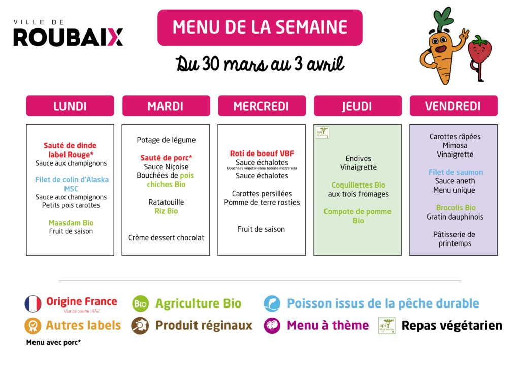 Menu du 30 mars au 3 avril@4x-100
