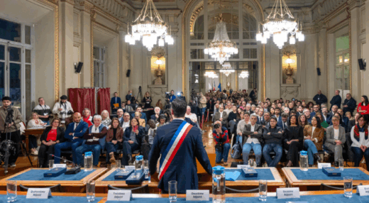 Conseil municipal d'installation de David Guiraud à Roubaix