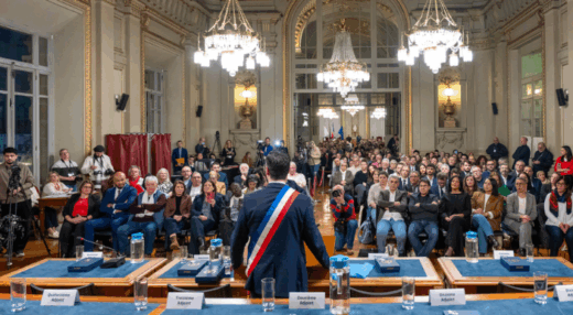 Conseil municipal d'installation de David Guiraud à Roubaix